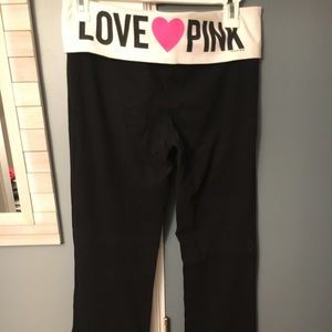 Pink yoga pants